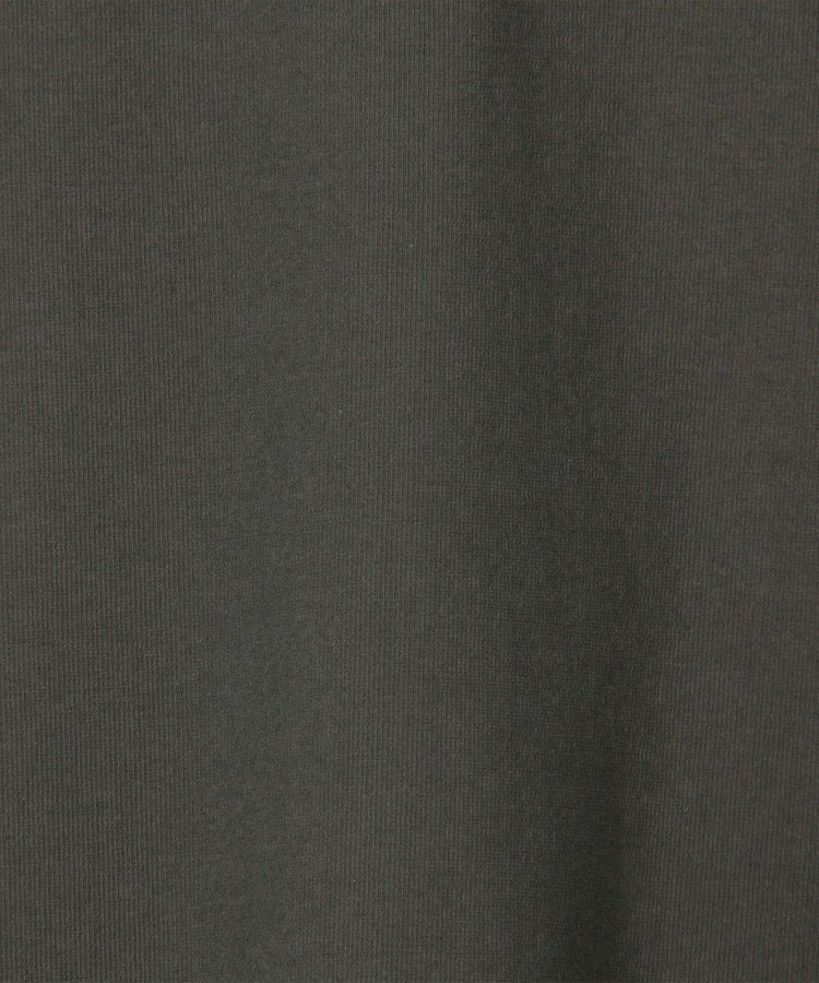 麻調ジャージー袖口ダブルTシャツ