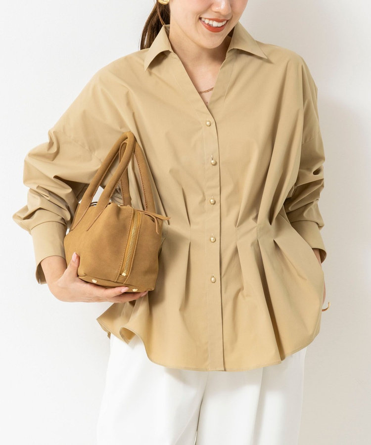 【WEB＆一部店舗限定カラー】ストレッチタフタスキッパータックシャツ