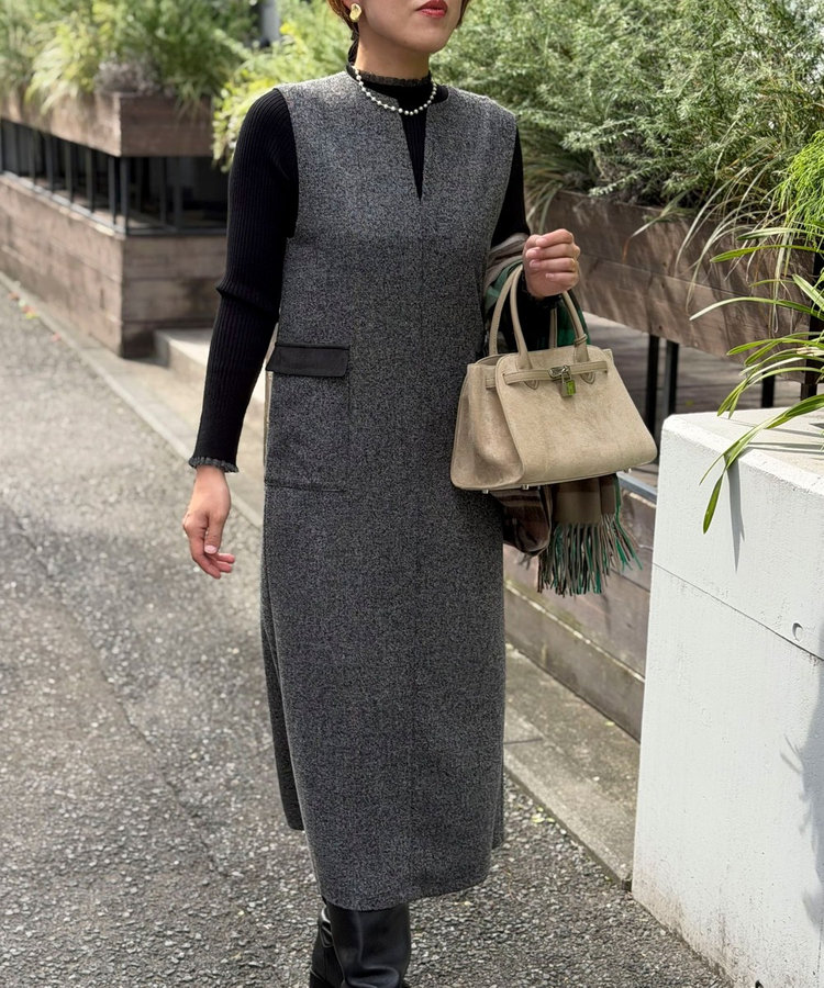 ブリティッシュツィードワンピース（5-0818-6-07-003）｜MICO COULIER