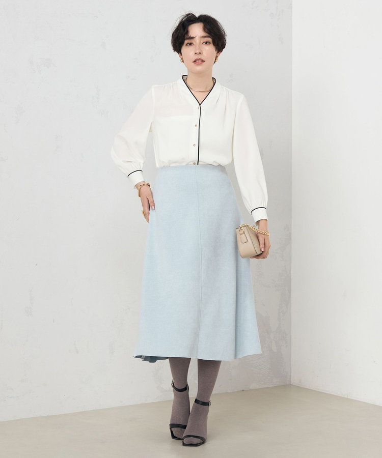 スエードダンボールフレアスカート（4-0030-6-06-006）｜NOLLEY'S