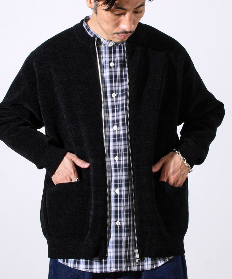 チクチクしないニットシリーズ】モールダブルフェイス クルージップ