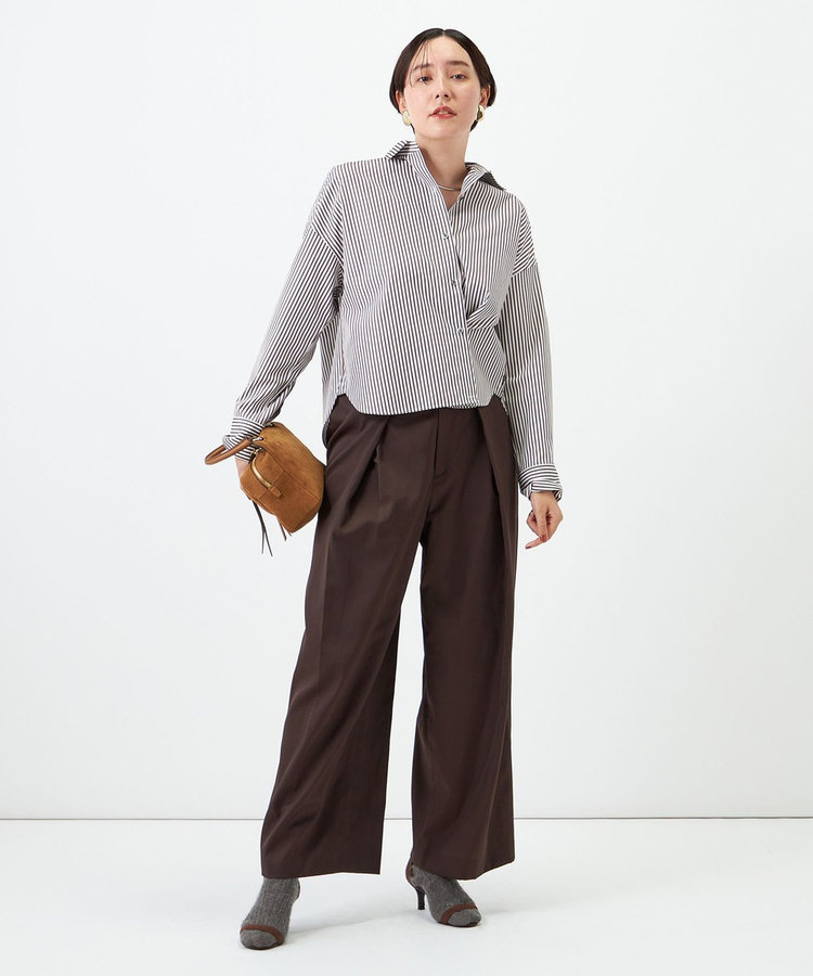【一部WEB限定サイズ】ウォッシャブルロビンソンツイルデザインパンツ