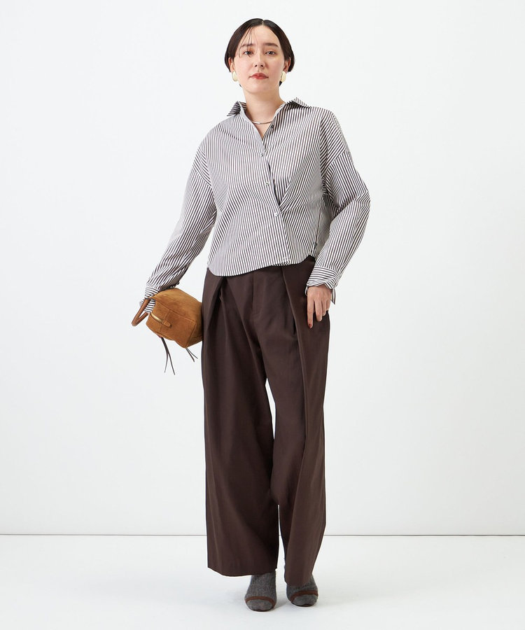 【一部WEB限定サイズ】ウォッシャブルロビンソンツイルデザインパンツ