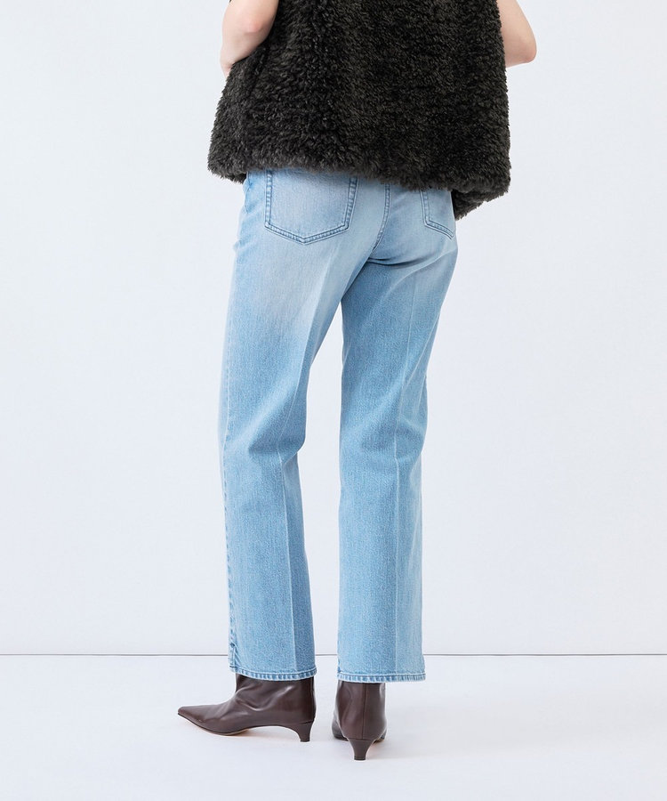 《5サイズ展開》【RM denim】センタープレス裾デザインデニム