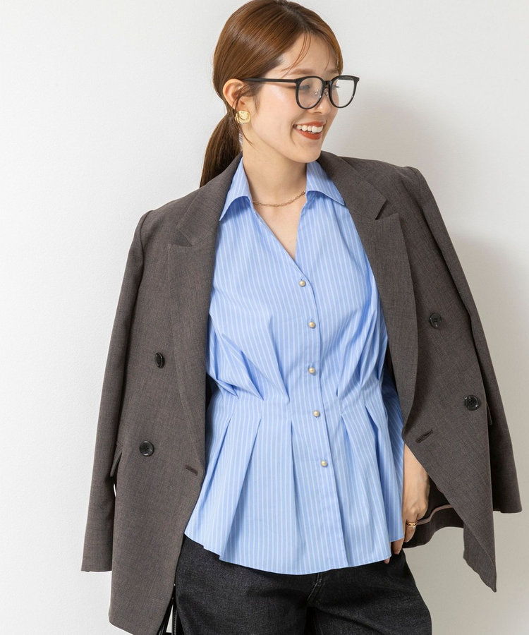 【WEB＆一部店舗限定カラー】ストレッチタフタスキッパータックシャツ