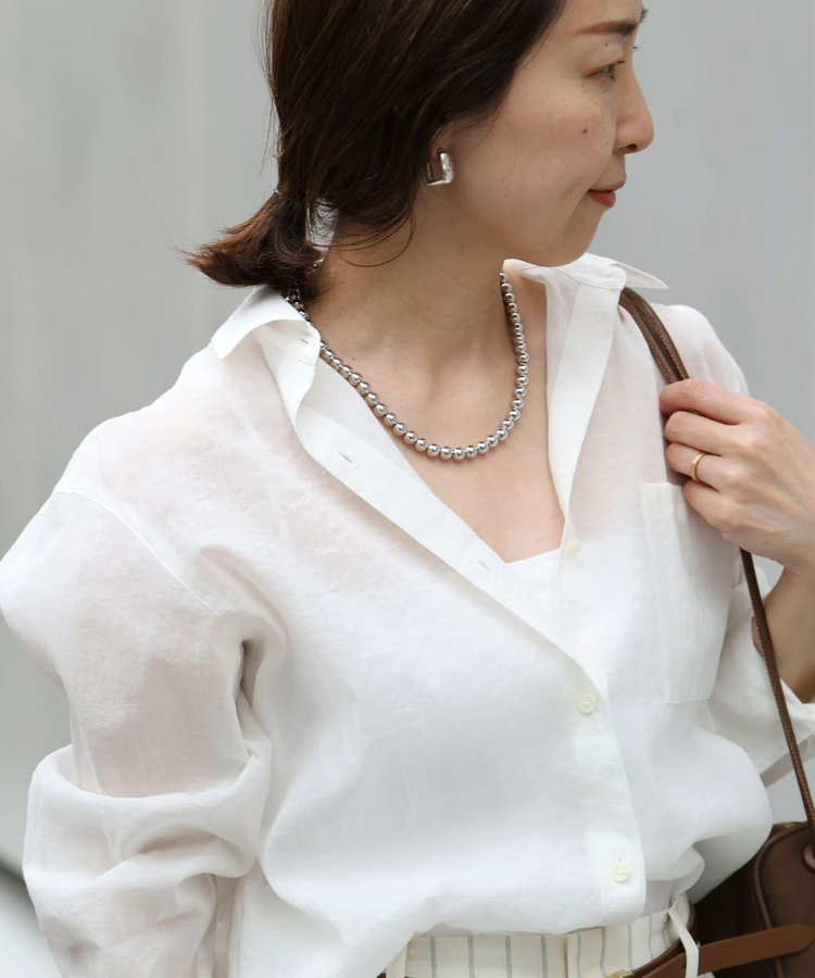 ［WEB限定 SPECIAL SALE！］【grâce grace/グラスグラス】メタボールミディアムネックレス