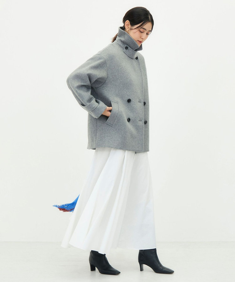 【一部WEB限カラー】ウールカシミヤダブルブレストコート