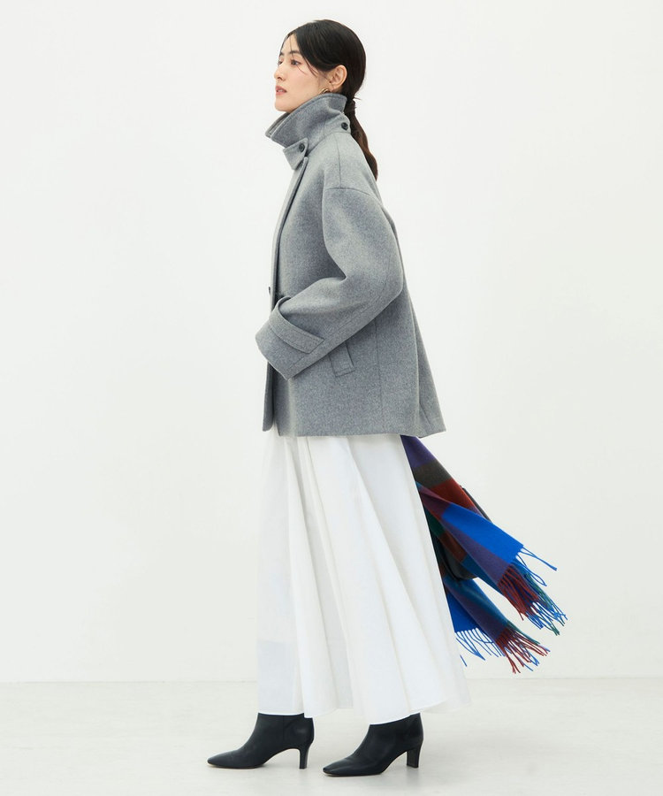【一部WEB限カラー】ウールカシミヤダブルブレストコート