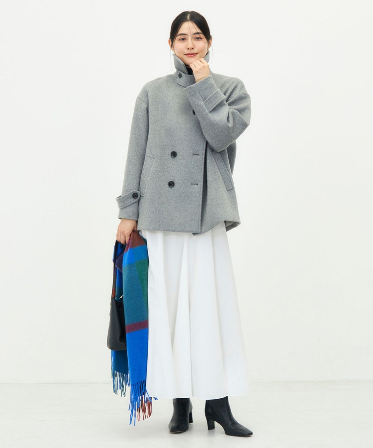 【一部WEB限カラー】ウールカシミヤダブルブレストコート