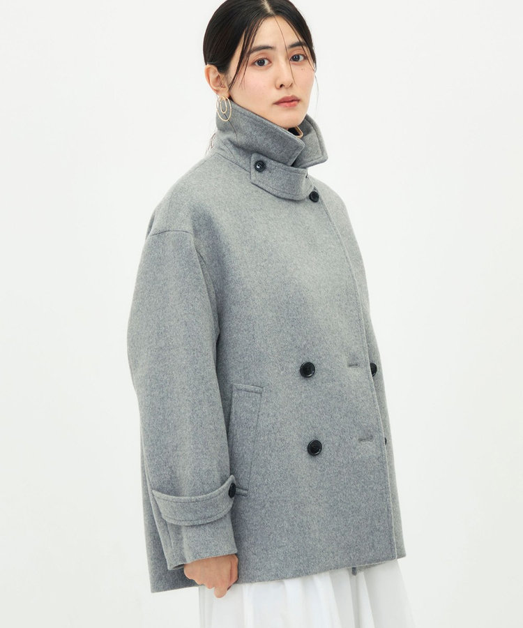 【一部WEB限カラー】ウールカシミヤダブルブレストコート