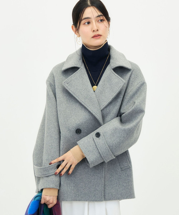 【一部WEB限カラー】ウールカシミヤダブルブレストコート