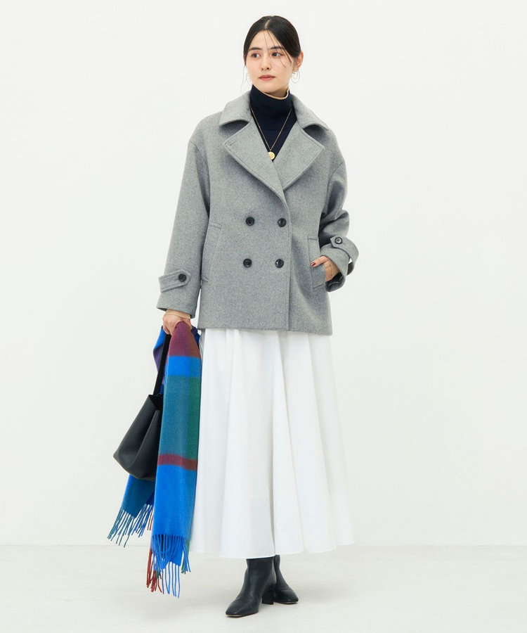 【一部WEB限カラー】ウールカシミヤダブルブレストコート