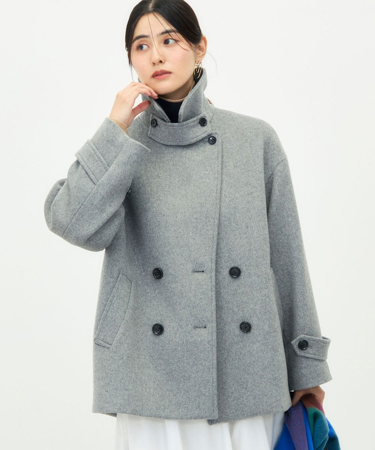 【一部WEB限カラー】ウールカシミヤダブルブレストコート