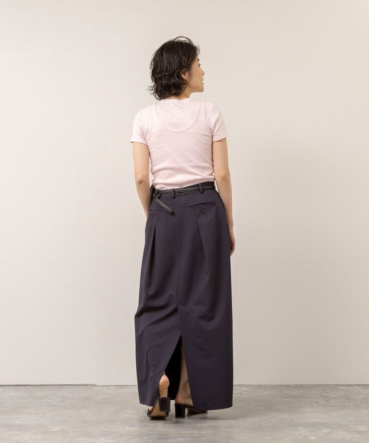［WEB限定 SPECIAL SALE！］【MAQWEL/マクウェル】ウォッシャブルCOTTON RIB タンクトップ