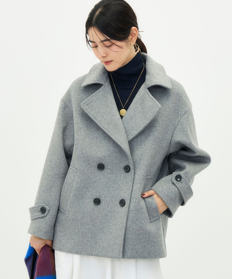 【一部WEB限カラー】ウールカシミヤダブルブレストコート