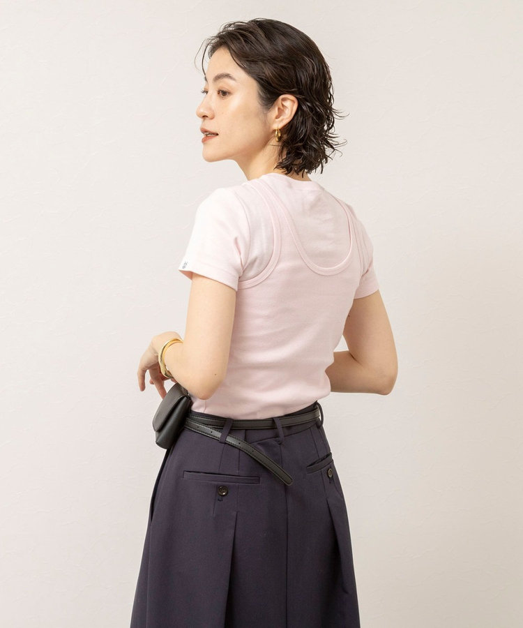 ［WEB限定 SPECIAL SALE！］【MAQWEL/マクウェル】ウォッシャブルCOTTON RIB タンクトップ