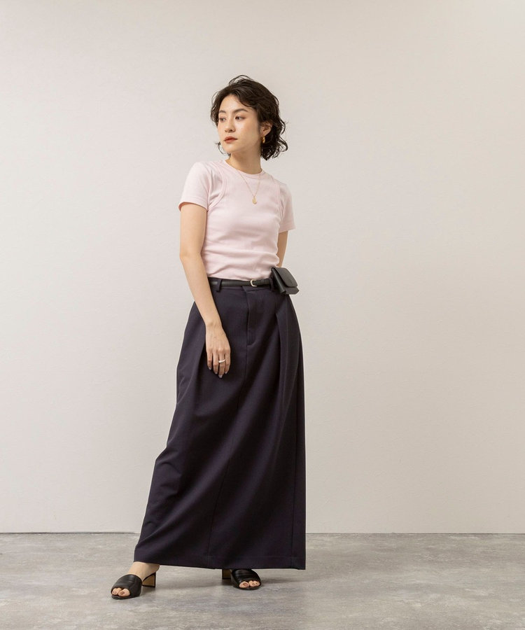 ［WEB限定 SPECIAL SALE！］【MAQWEL/マクウェル】ウォッシャブルCOTTON RIB タンクトップ