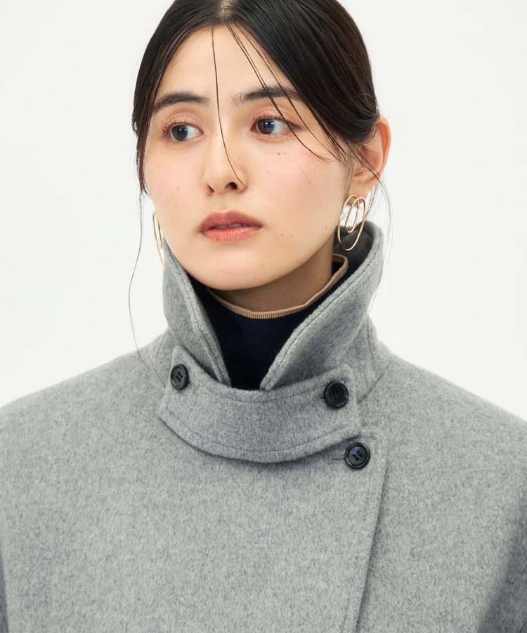 【一部WEB限カラー】ウールカシミヤダブルブレストコート