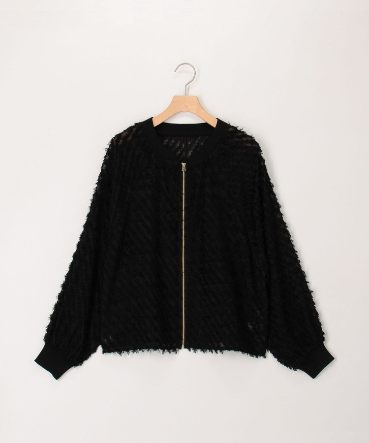 立体ジャガードZIPシャツブルゾン