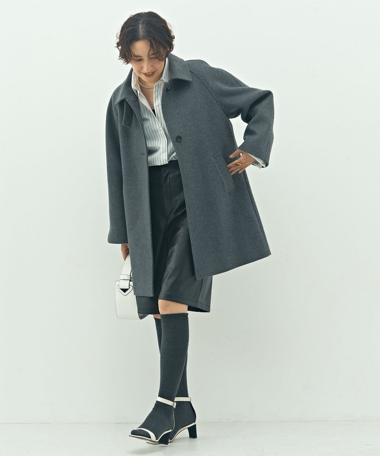 ステンカラー2WAYハーフコート（5-0030-6-08-003）｜NOLLEY'S sophi
