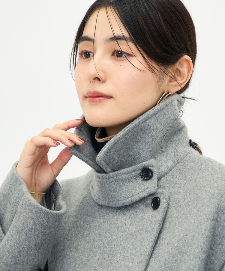 【一部WEB限カラー】ウールカシミヤダブルブレストコート