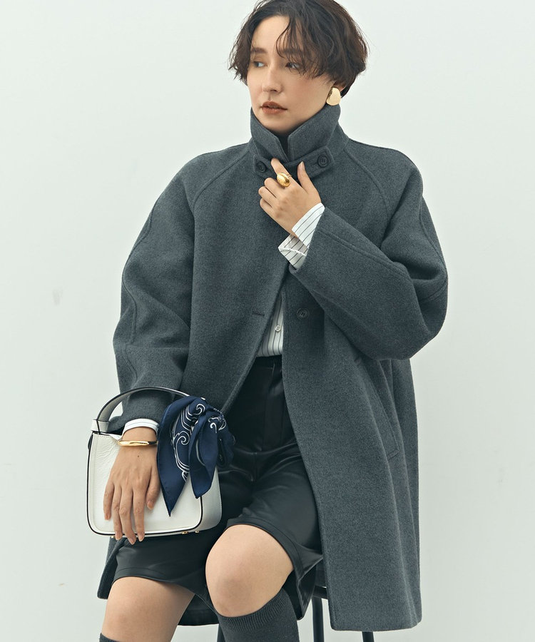 ステンカラー2WAYハーフコート（5-0030-6-08-003）｜NOLLEY'S sophi