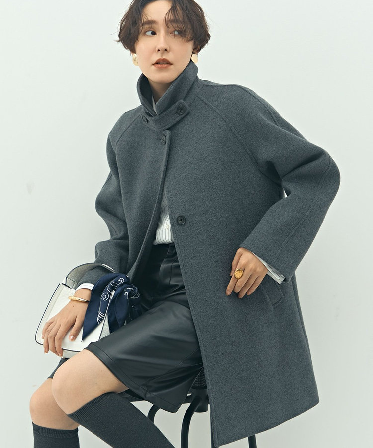 ステンカラー2WAYハーフコート（5-0030-6-08-003）｜NOLLEY'S sophi