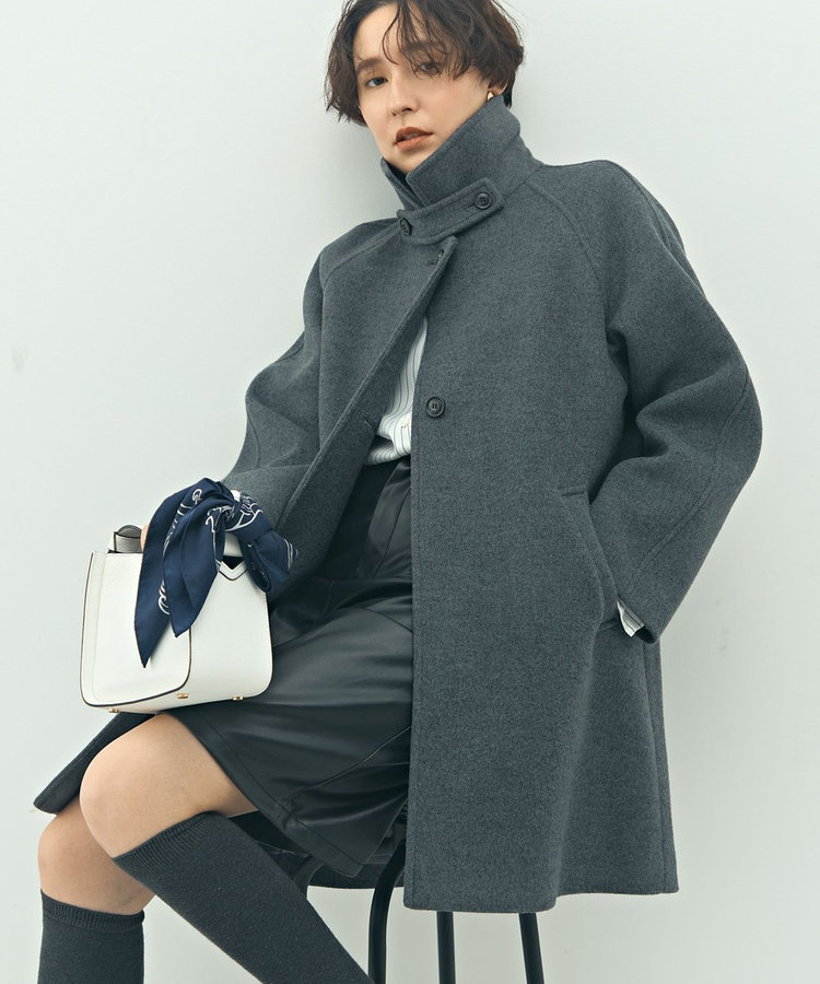 ステンカラー2WAYハーフコート（5-0030-6-08-003）｜NOLLEY'S sophi