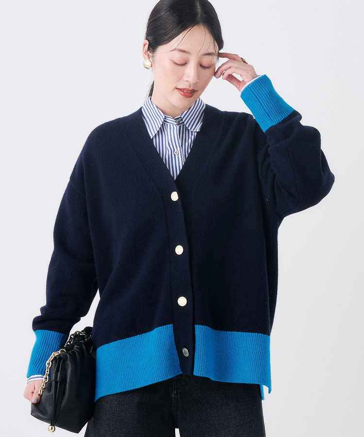 【WEB＆一部店舗限定カラーあり】MUSICゆったりVネックカーディガン
