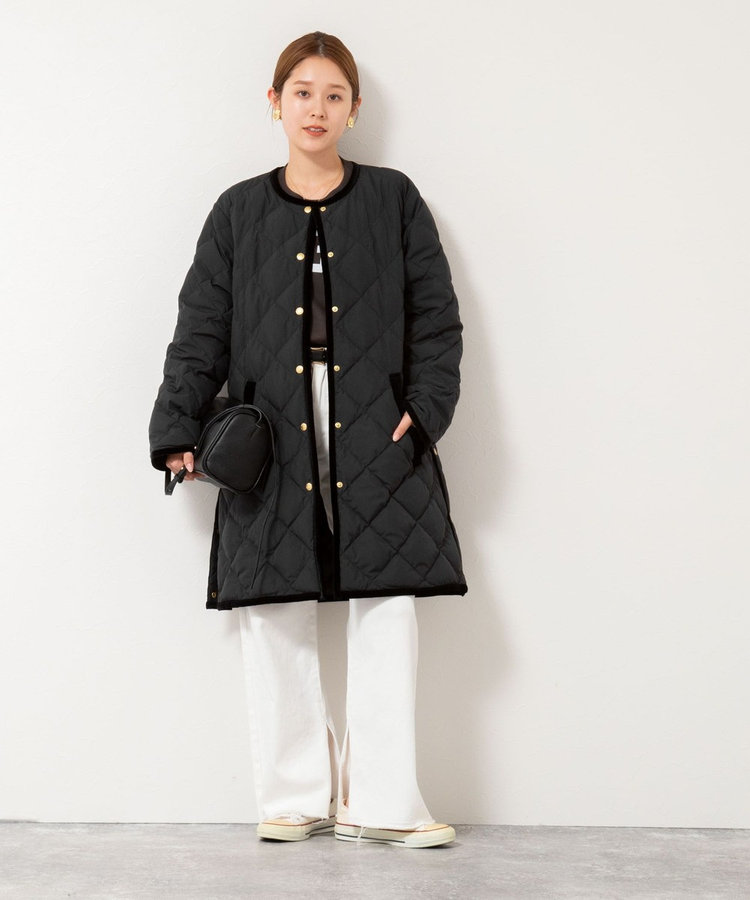 TAION×LIMONTA】別注ベロアパイピングロングダウン（5-0205-6-08-002