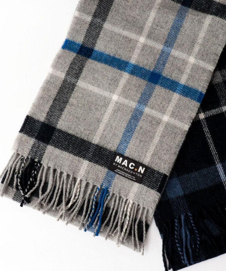 【MAC.N/マックエヌ】Lambswool Inchfad Scarf 25