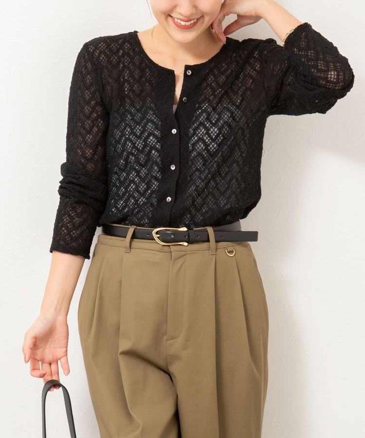 会員限定 BLACK FRIDAY対象］【追加】2WAYレースカーディガン（5-0035