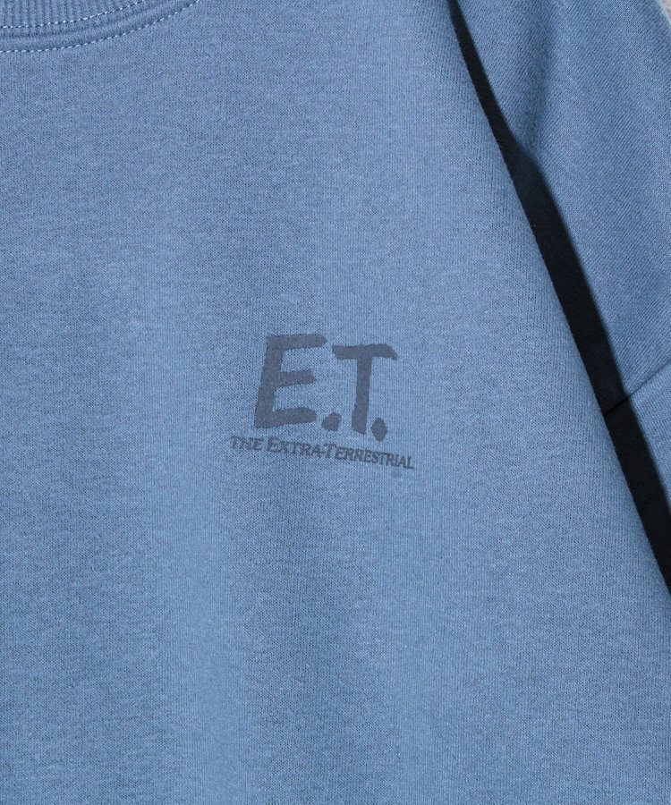 【E.T. & JAWS】UNISEX ヴィンテージ風 裏起毛スウェット