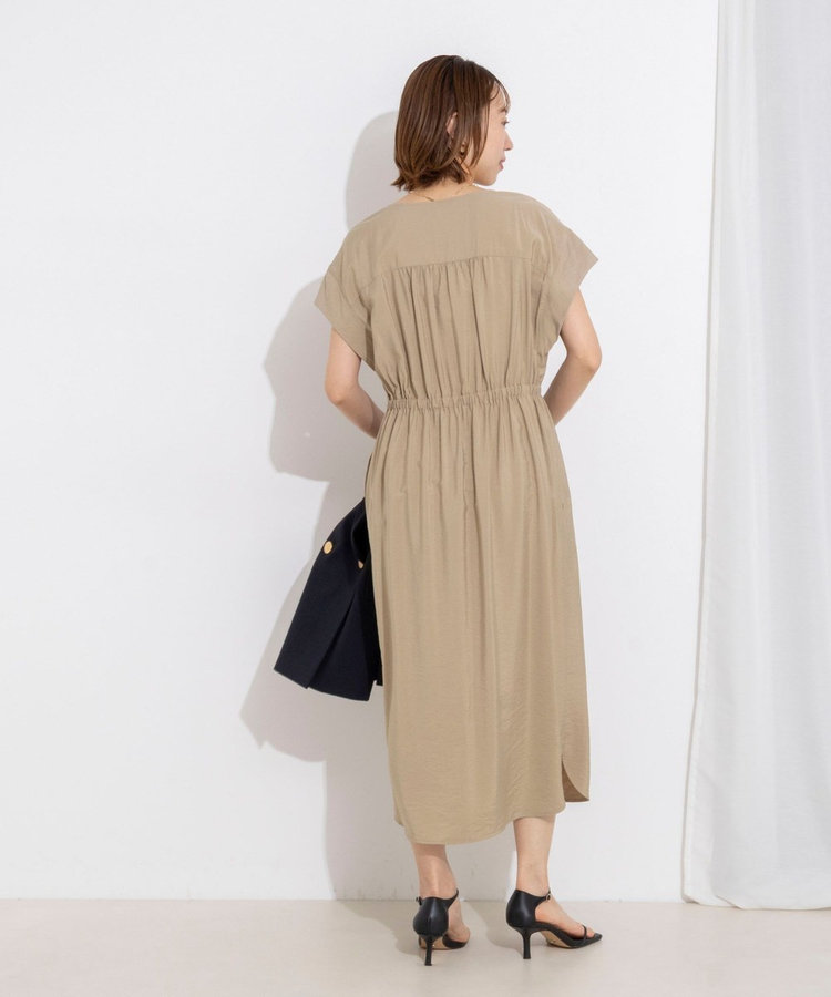 ［WEB限定 TIME SALE！］ウォッシャブル前タックワンピース