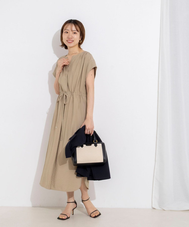［WEB限定 TIME SALE！］ウォッシャブル前タックワンピース