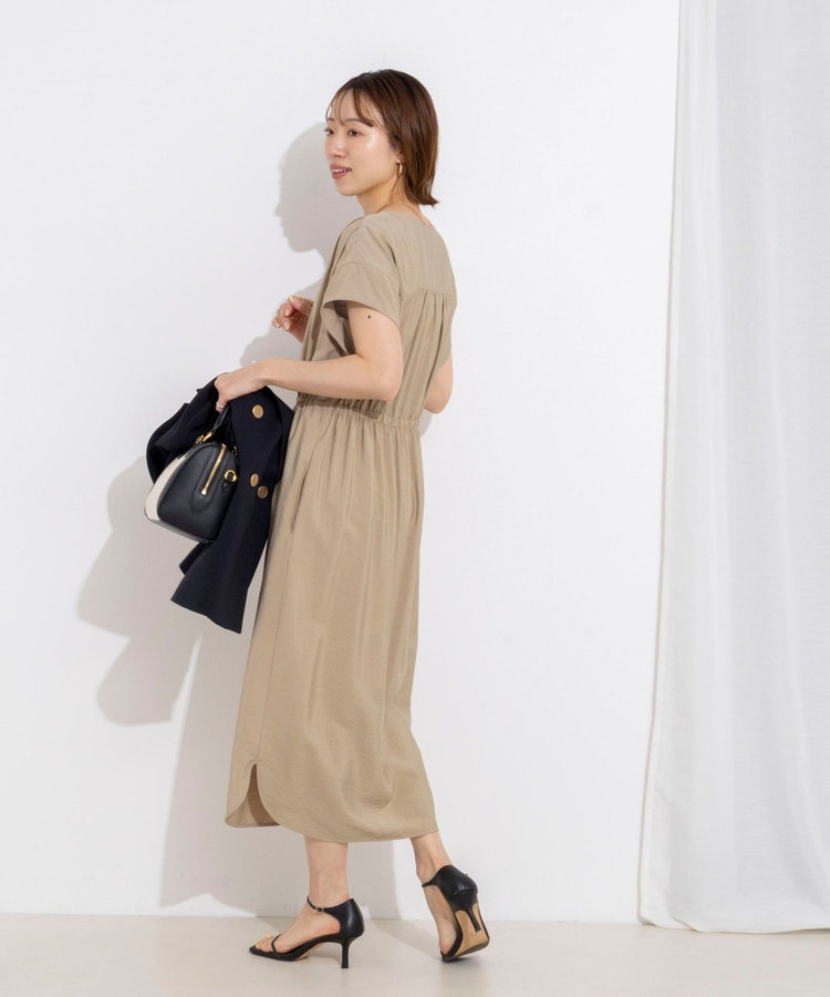 ［WEB限定 TIME SALE！］ウォッシャブル前タックワンピース