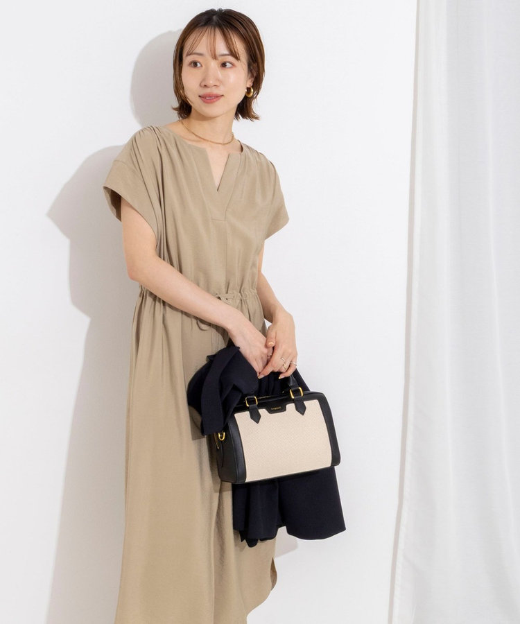［WEB限定 TIME SALE！］ウォッシャブル前タックワンピース