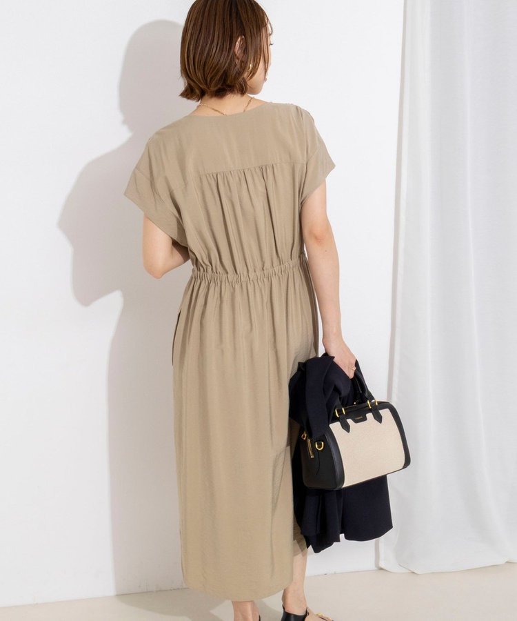 ［WEB限定 TIME SALE！］ウォッシャブル前タックワンピース