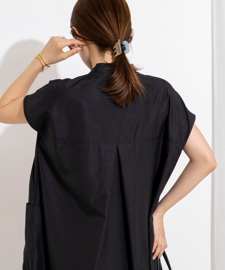 【WEB＆一部店舗限定カラー】ウォッシャブルエクセルテックタンブラースタンドカラースキッパーワンピース