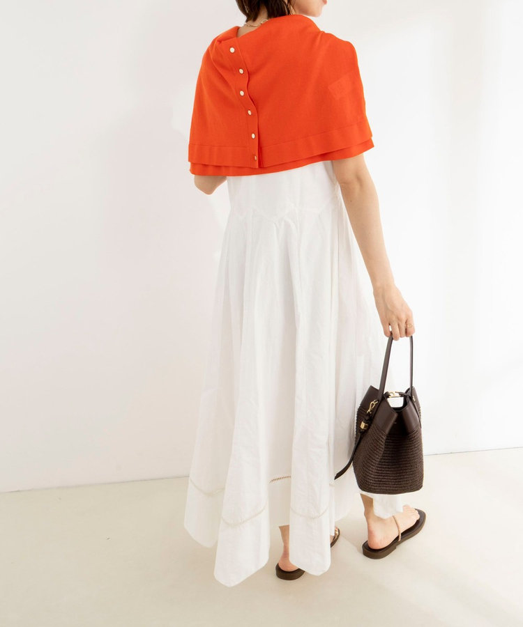 【MARILYN MOON/マリリーンムーン】ledder lace handkerchief skirt dress
