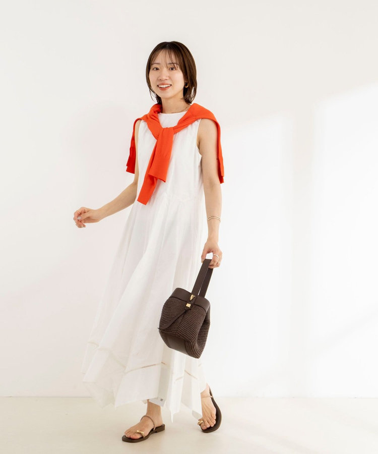 【MARILYN MOON/マリリーンムーン】ledder lace handkerchief skirt dress