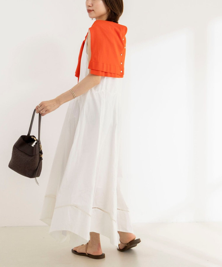 【MARILYN MOON/マリリーンムーン】ledder lace handkerchief skirt dress