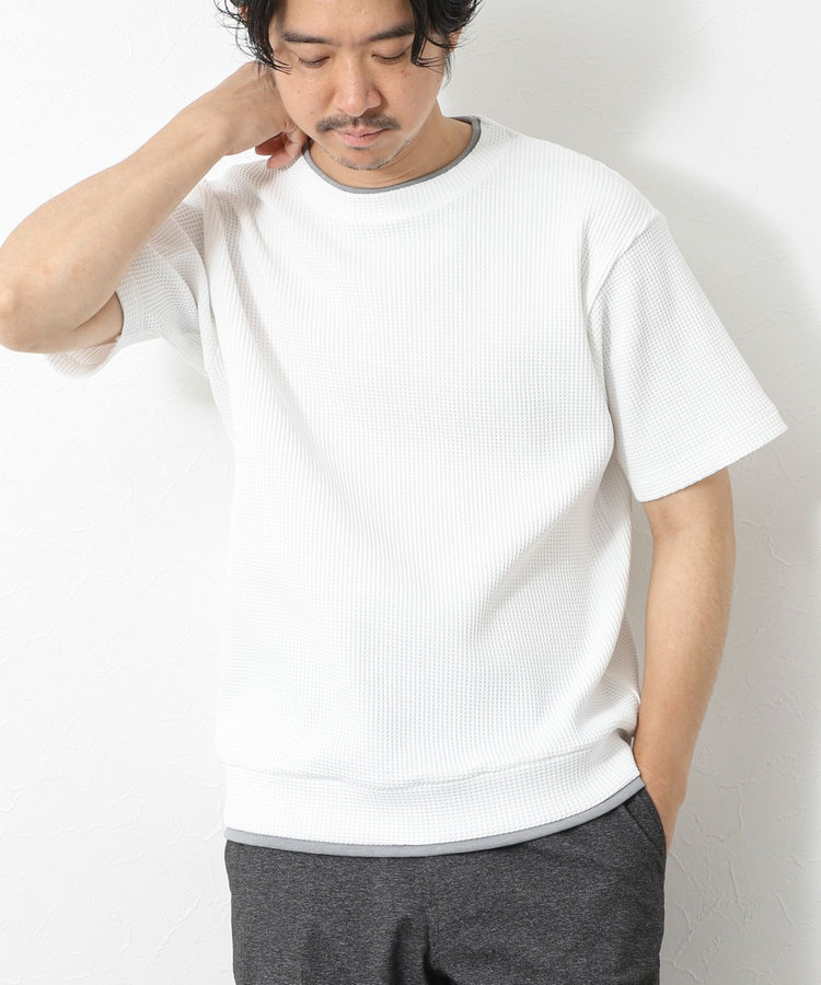 ［WEB限定 SPECIAL PRICE！］【IRM】《吸水速乾/UVカット》ワッフルフェイクレイヤードTee 25SS
