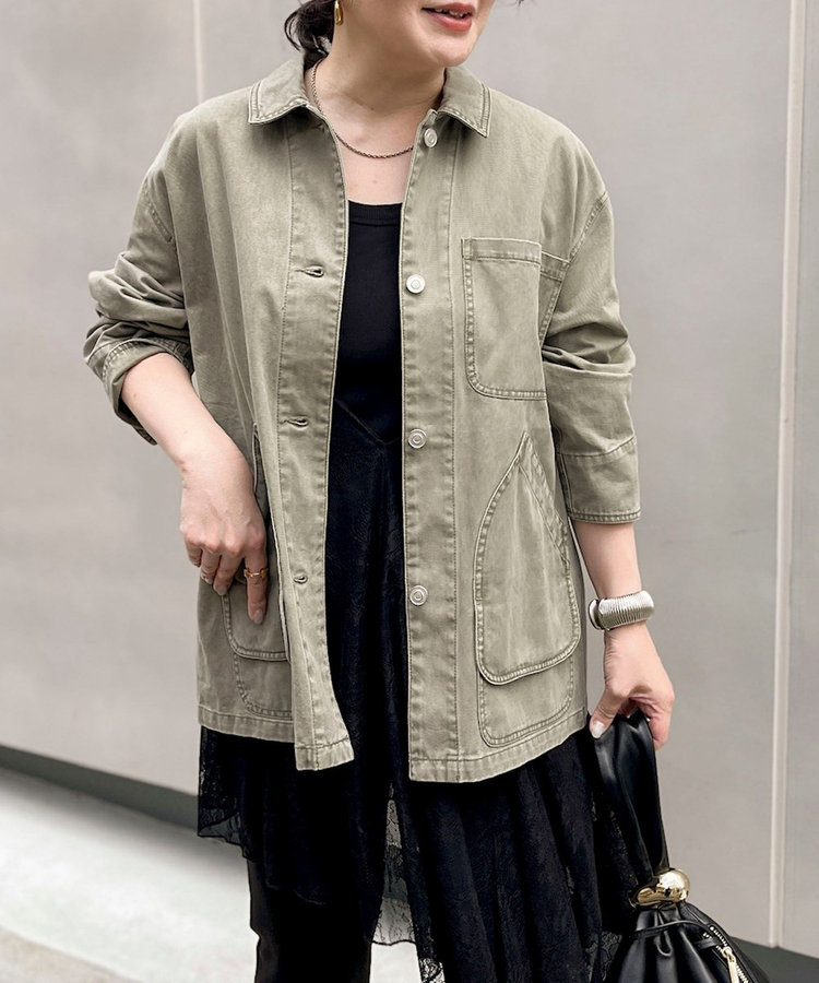 【WEB限定】ウォッシャブルケミカルウォッシュカバーオール