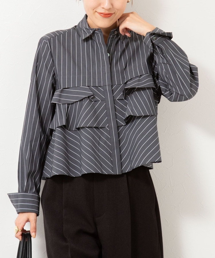 MARILYN MOON/マリリーンムーン】layered raffle blouse（5-0290