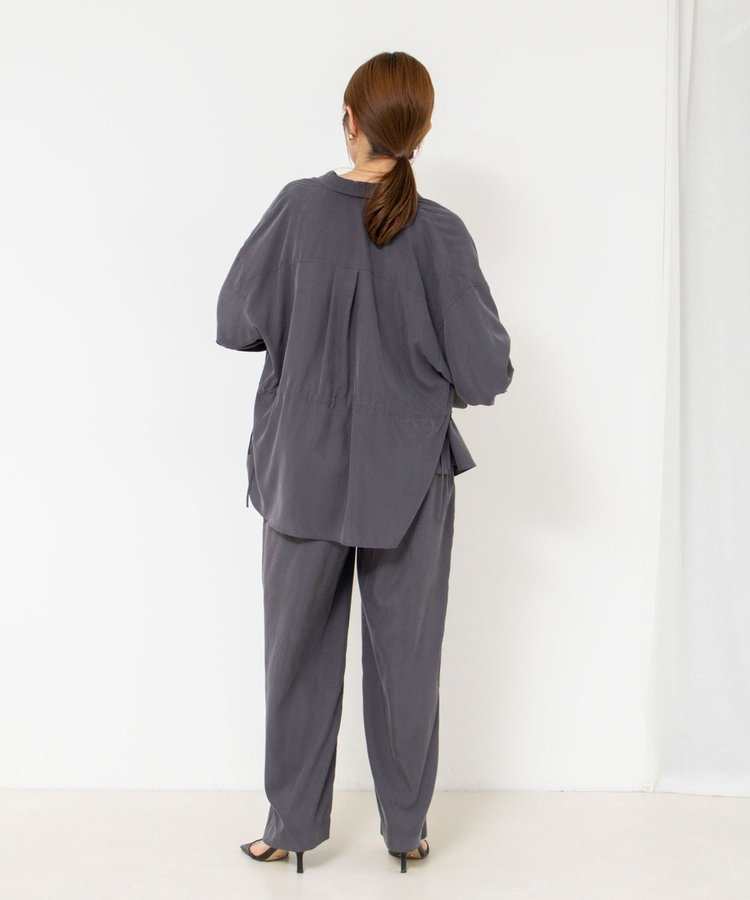 【WEB＆一部店舗限定】ウォッシャブルサンドウォッシュイージーワイドパンツ