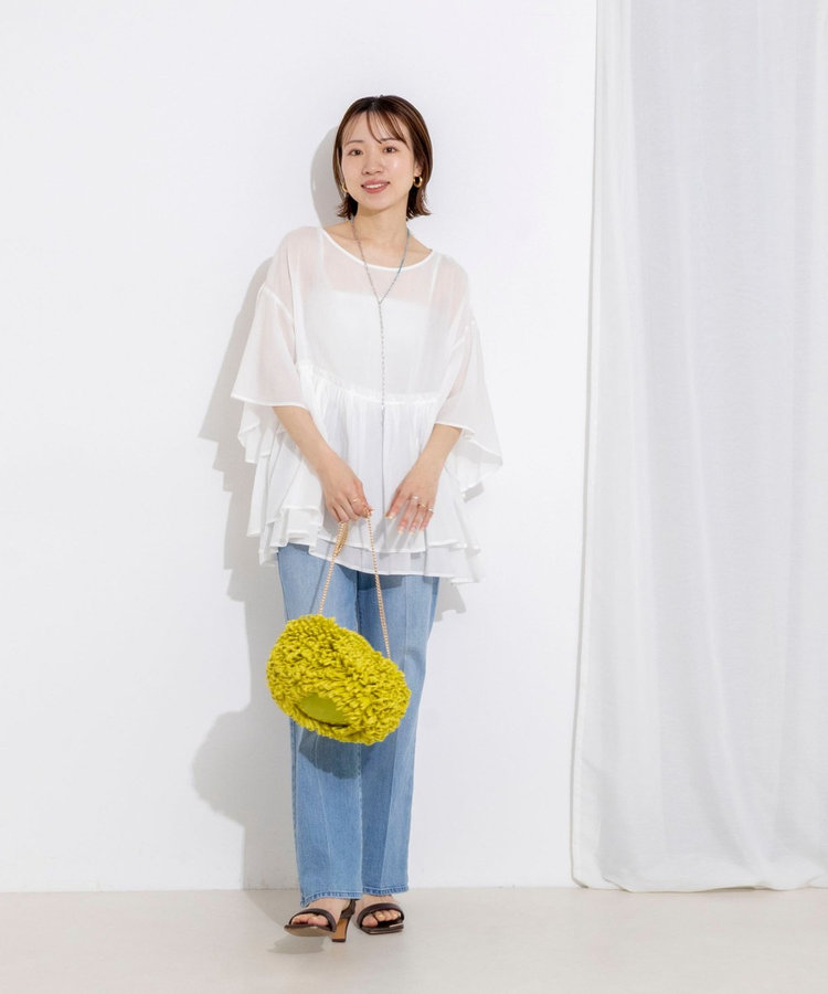 【WEB限定】ダブルギャザーオーバーブラウス