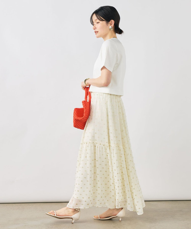 ［WEB限定 SPECIAL SALE！］《撥水/汗染み軽減》ショート丈ロゴTシャツ