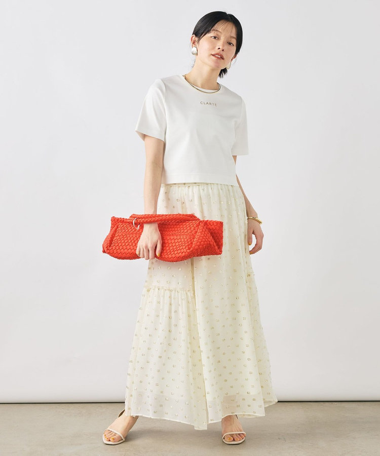 ［WEB限定 SPECIAL SALE！］《撥水/汗染み軽減》ショート丈ロゴTシャツ