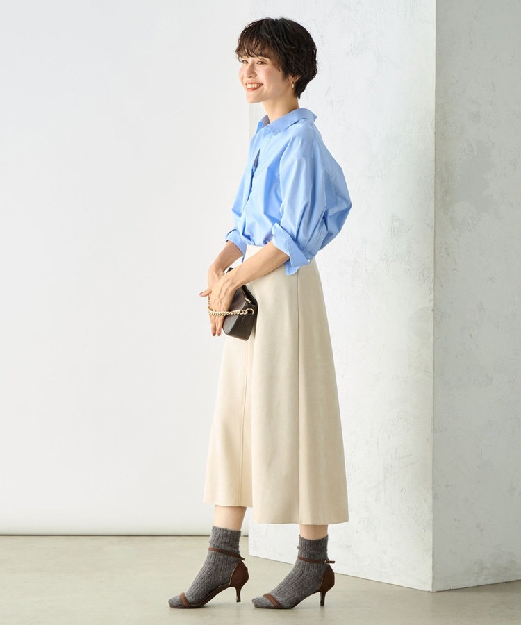 スエードダンボールフレアスカート（4-0030-6-06-006）｜NOLLEY'S